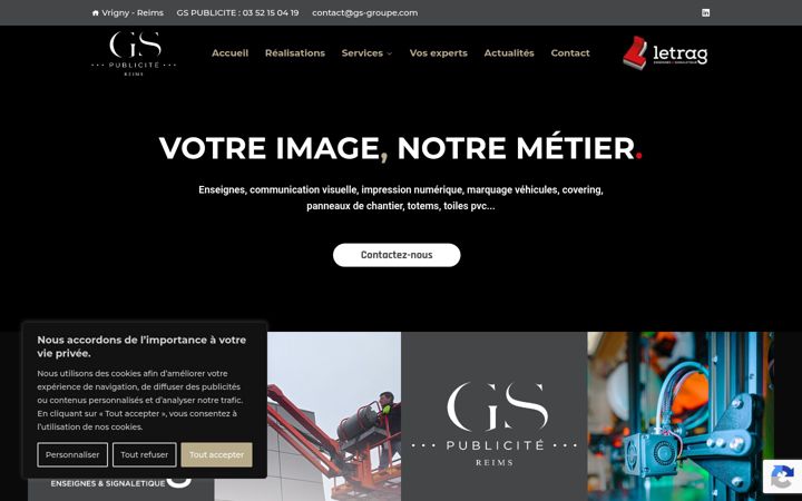 Screenshot of gs-letrag.fr