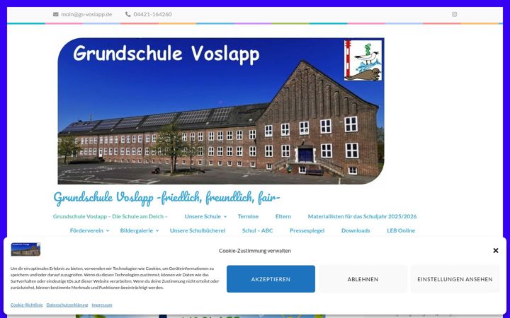 Screenshot of gs-voslapp.de