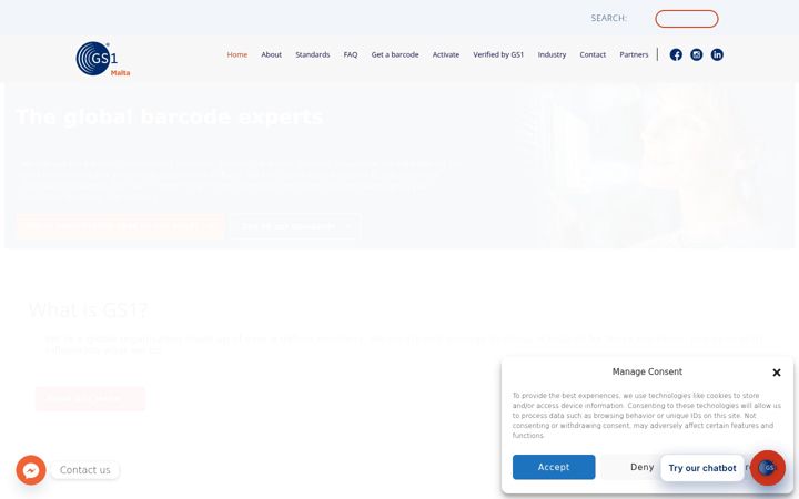 Screenshot of gs1mt.org