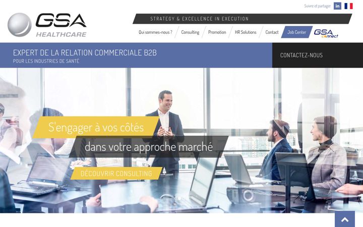 Screenshot of gsa-healthcare.com