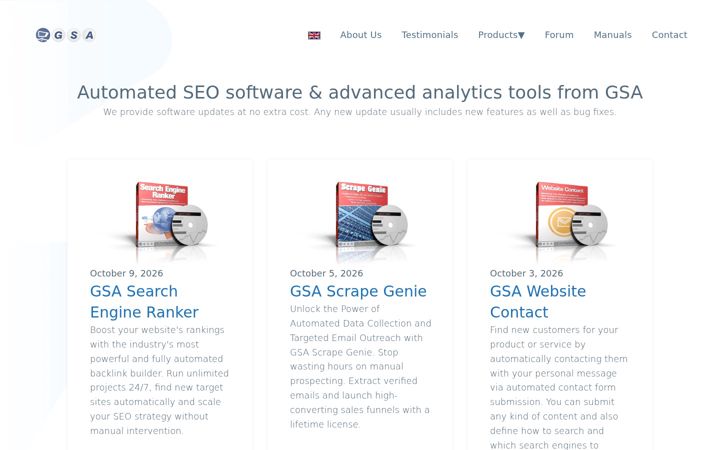 Screenshot of gsa-online.de