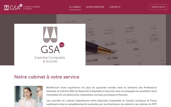 Screenshot of gsa-up.com