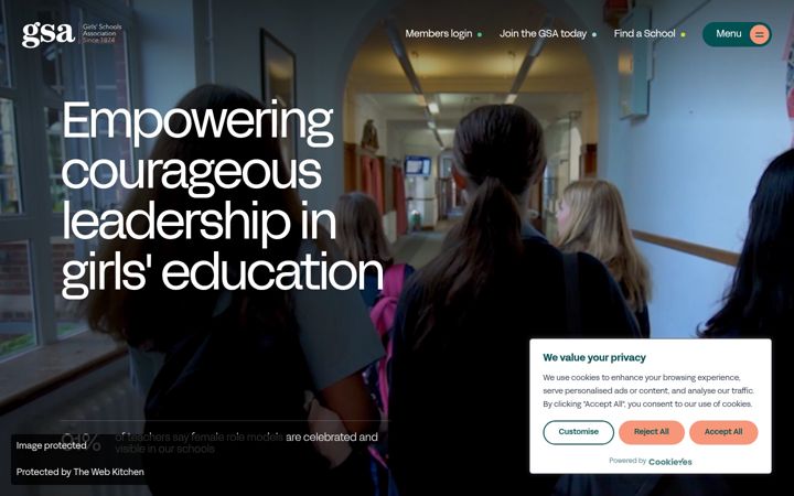 Screenshot of gsa.uk.com