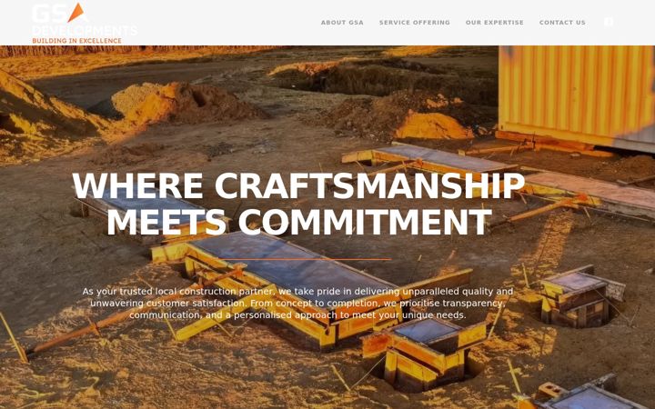 Screenshot of gsad.co.za
