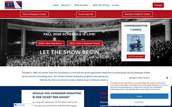 Screenshot of gsafoundation.org