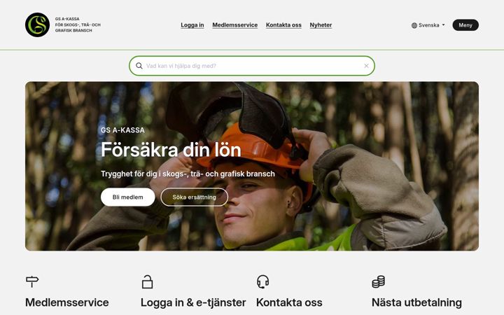 Screenshot of gsakassa.se