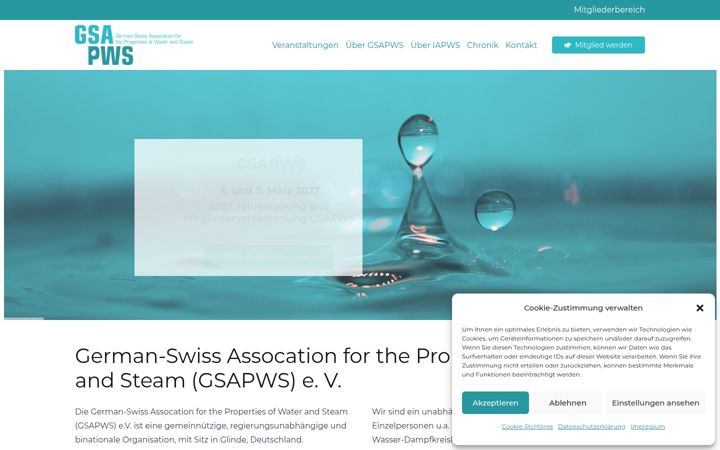 Screenshot of gsapws.org