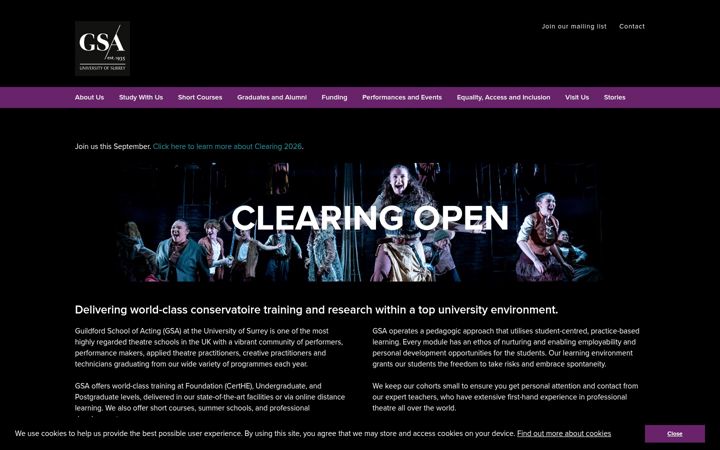Screenshot of gsauk.org