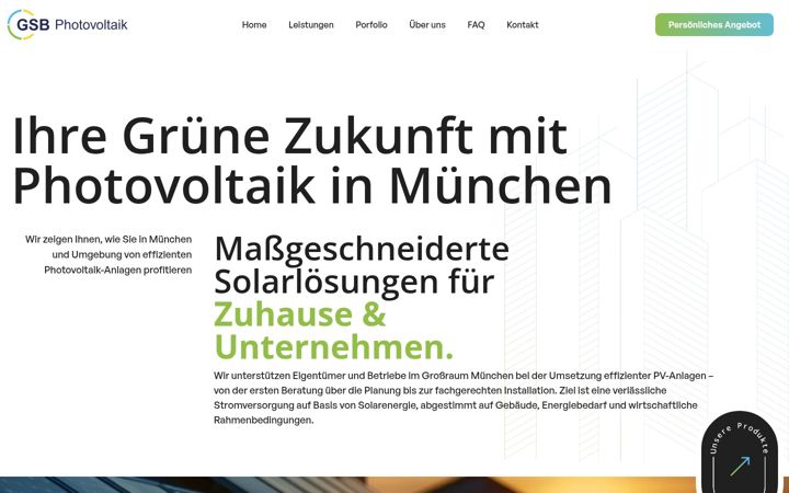 Screenshot of gsb-pv.de