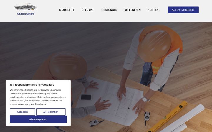 Screenshot of gsbau-gmbh.de