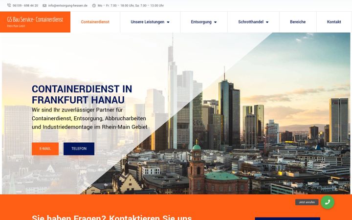 Screenshot of gsbauservice-containerdienst.de