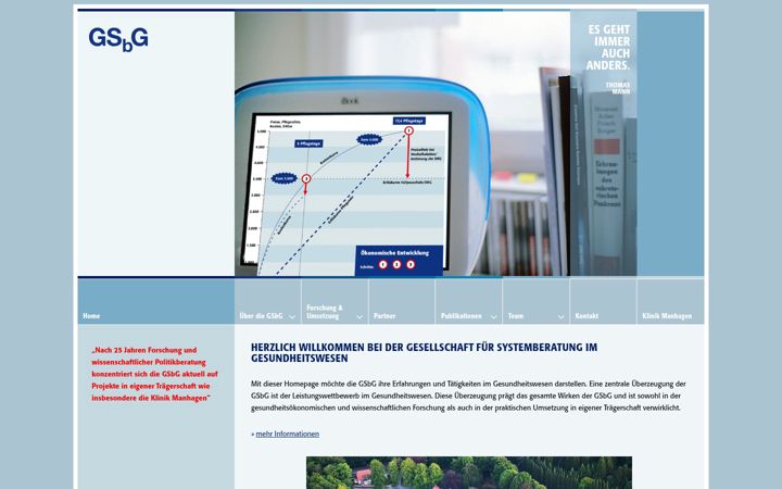 Screenshot of gsbg.de