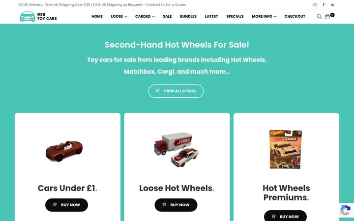 Screenshot of gsbtoycars.co.uk