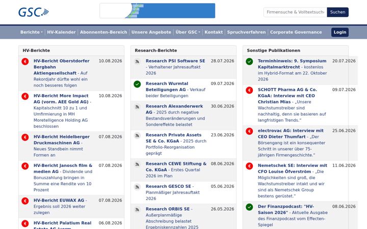 Screenshot of gsc-research.de