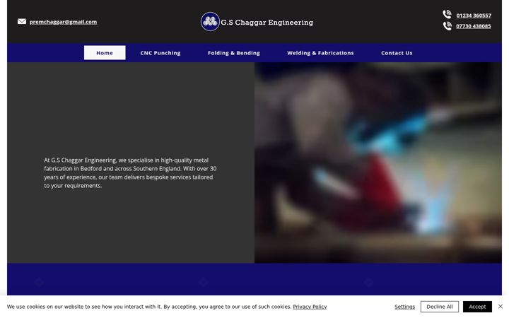 Screenshot of gschaggarengineering.co.uk