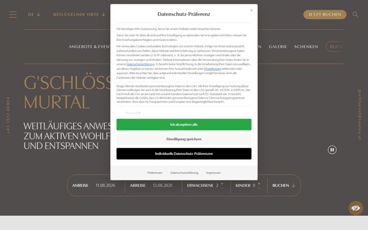 Screenshot of gschloessl-murtal.at