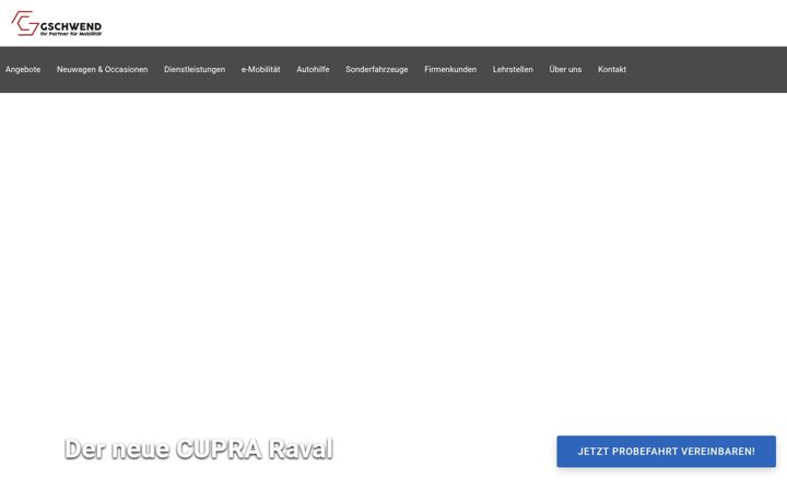 Screenshot of gschwend-garage.ch