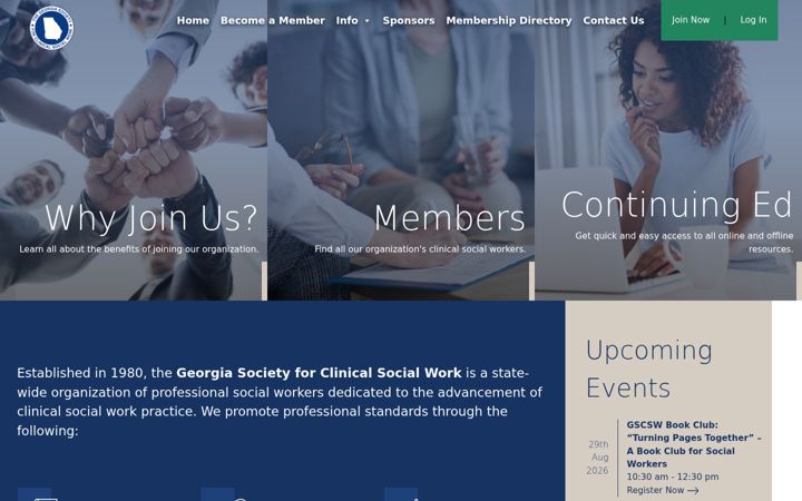 Screenshot of gscsw.org