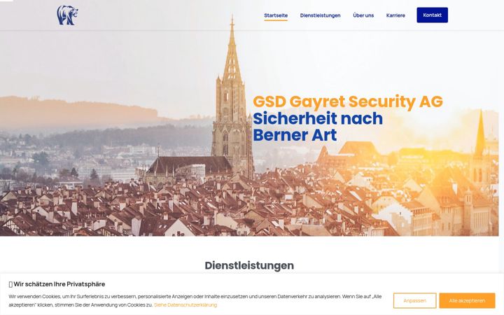 Screenshot of gsd-gayret.ch