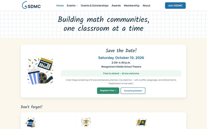 Screenshot of gsdmc.org