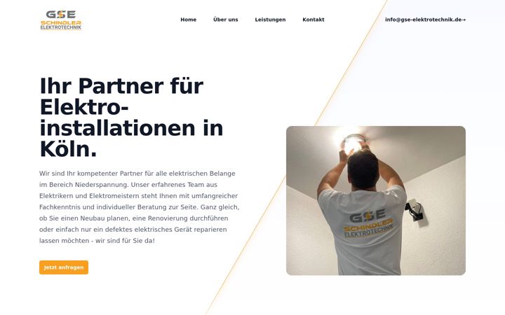 Screenshot of gse-elektrotechnik.de