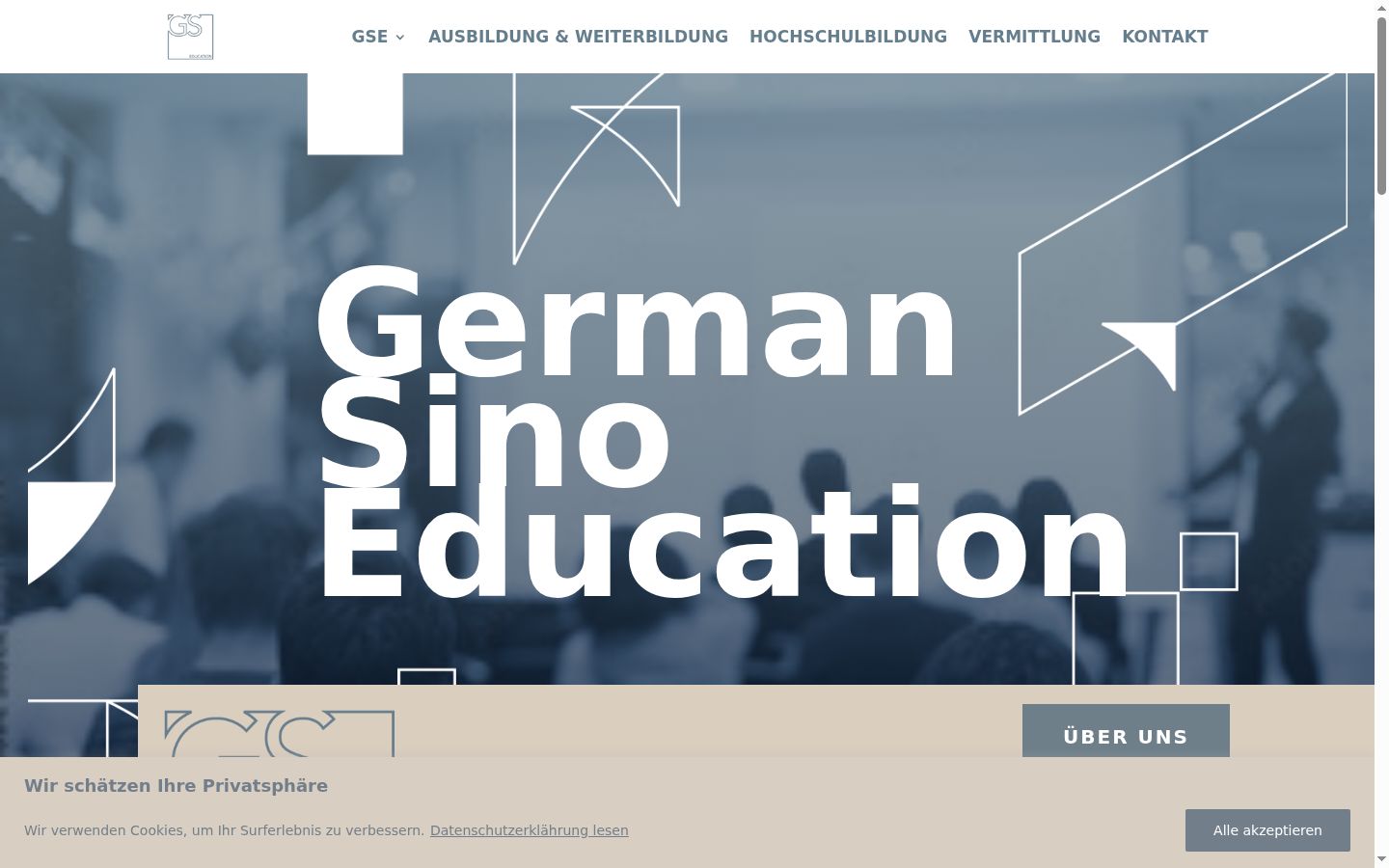Screenshot des Einwilligungsbanners vor jeglicher Interaktion