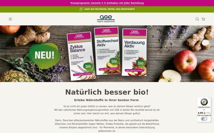 Screenshot of gse.bio