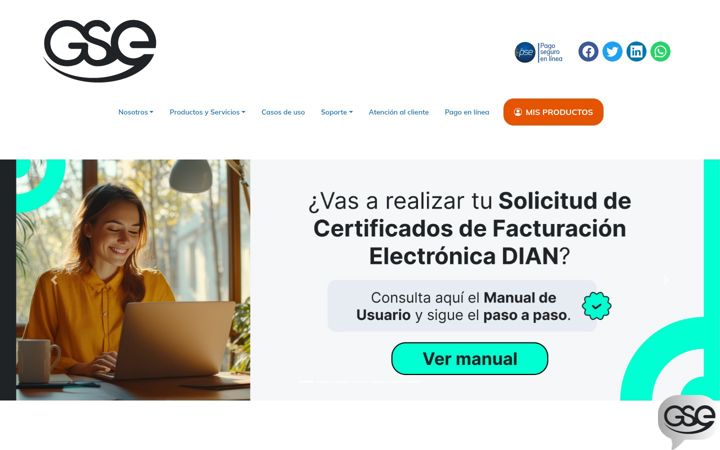 Screenshot of gse.com.co