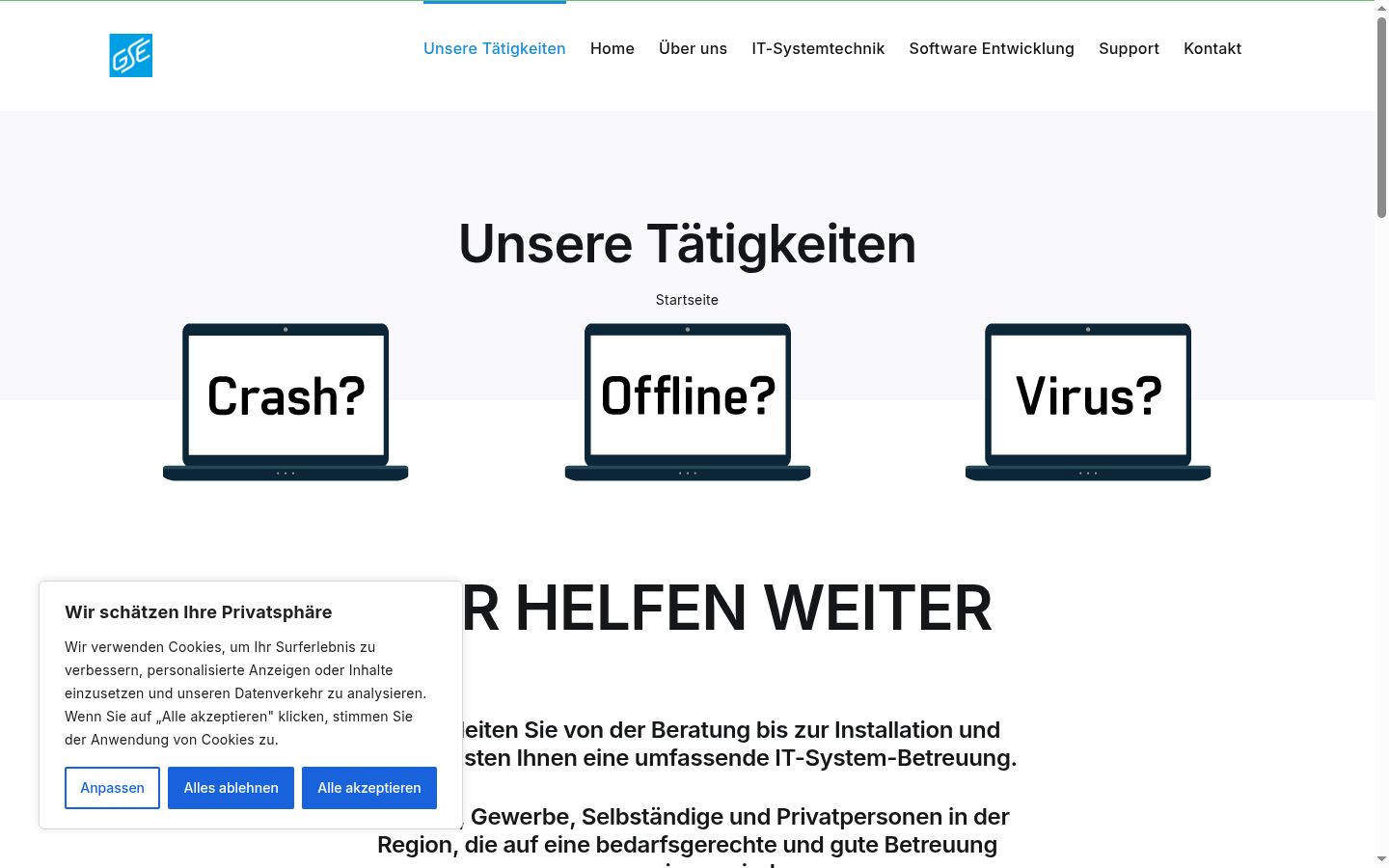 Ekraanipilt nõusolekubännerist, mida näidati enne mis tahes suhtlust