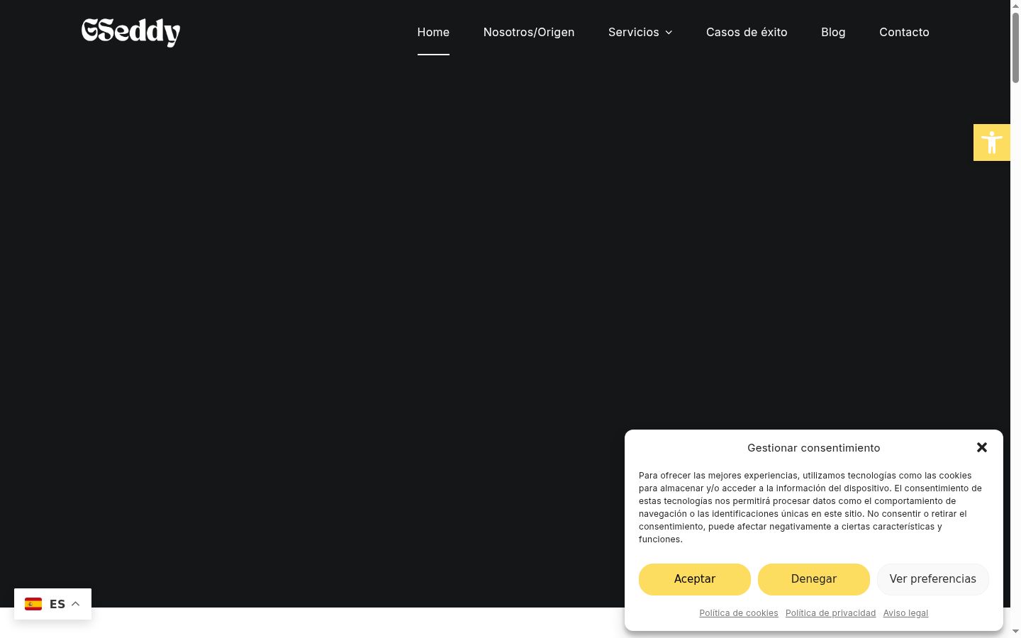 Screenshot tal-banner tal-kunsens muri qabel kwalunkwe interazzjoni
