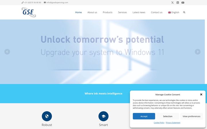 Screenshot of gsedispensing.com