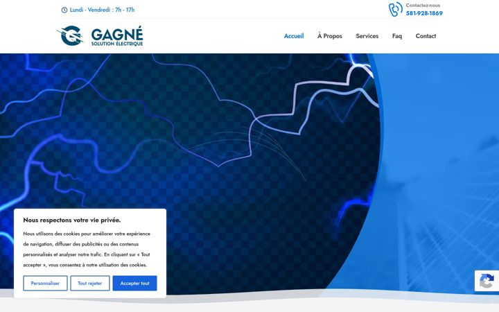 Screenshot of gselectrique.ca