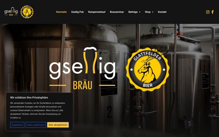 Screenshot of gsellig.ch