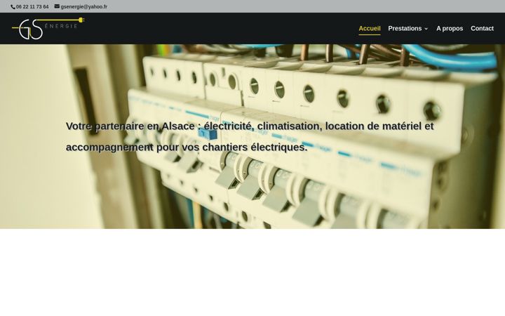 Screenshot of gsenergie.fr