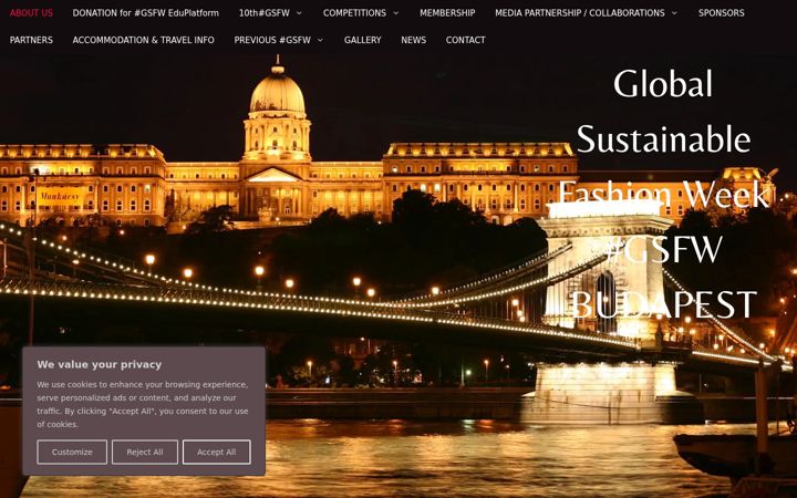 Screenshot of gsfashionweek.com
