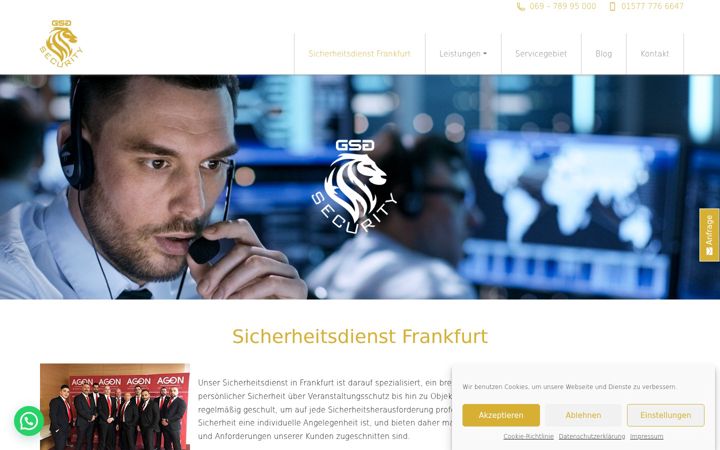 Screenshot of gsg-security.eu