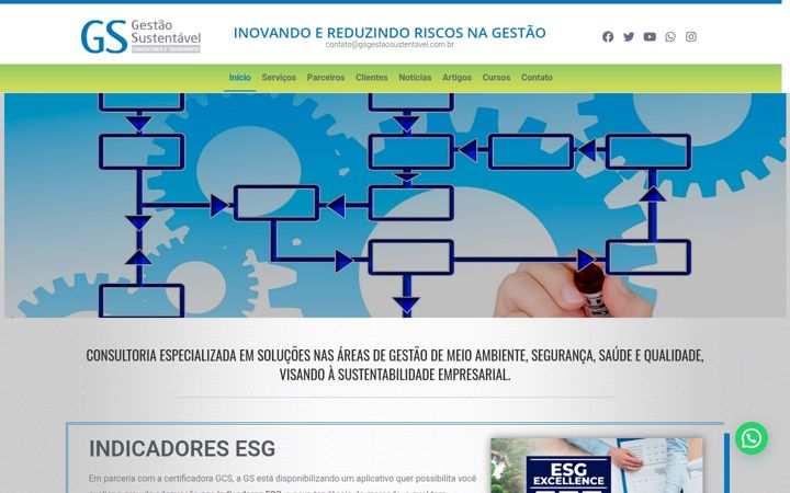 Screenshot of gsgestaosustentavel.com.br