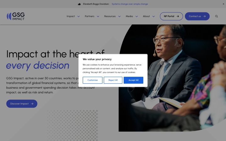 Screenshot of gsgimpact.org