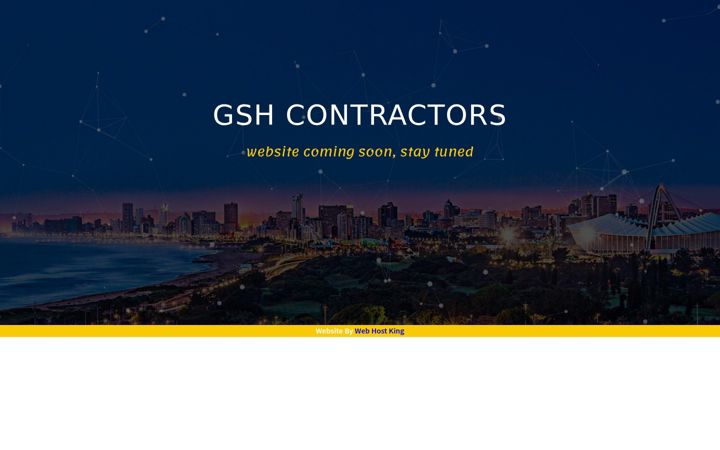 Screenshot of gshcontractors.co.za