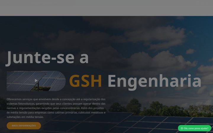 Screenshot of gshengenharia.com.br