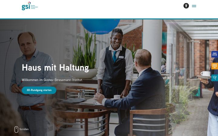 Screenshot of gsi-bonn.de