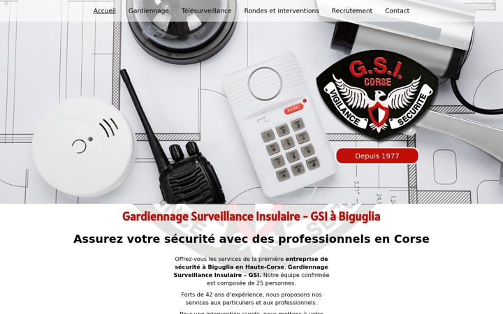 Screenshot of gsi-corse.fr