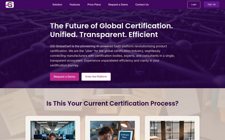 Screenshot of gsi-platform.com