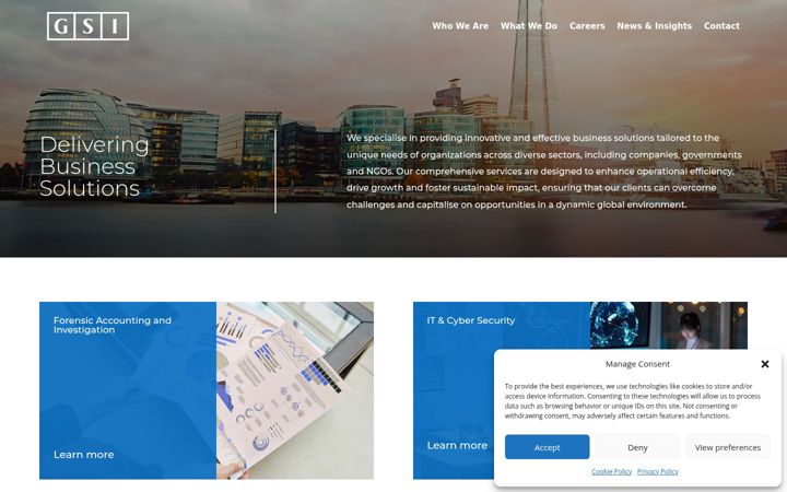 Screenshot of gsiassociates.com
