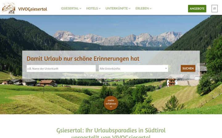Screenshot of gsieser-tal.eu