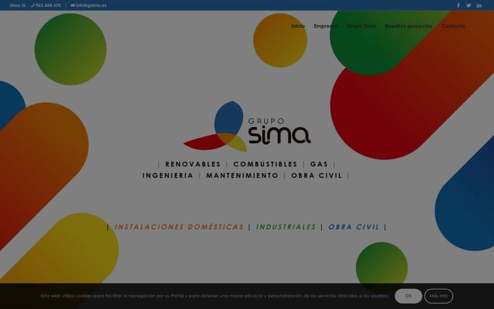 Screenshot of gsima.es