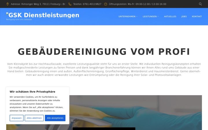 Screenshot of gsk-dienstleistungen.de