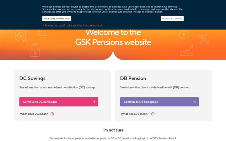Screenshot of gskpensions.co.uk
