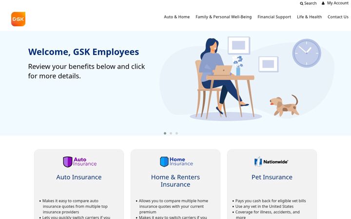 Screenshot of gskvoluntarybenefits.com