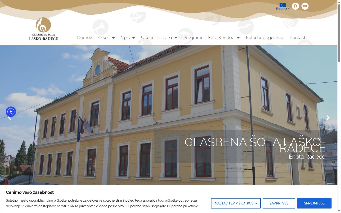 Sutikimo reklamjuostės, rodytos prieš bet kokią sąveiką, ekrano kopija